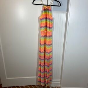 Lilly Pulitzer Inna Bright Colorful Pastel Maxi Dress size xs easter‎ vacation